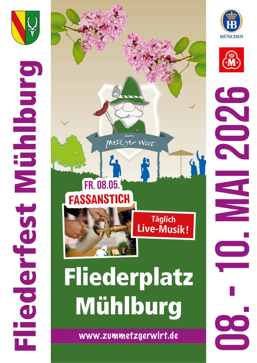 Festplakat · Fliederfest Mühlburg 2026