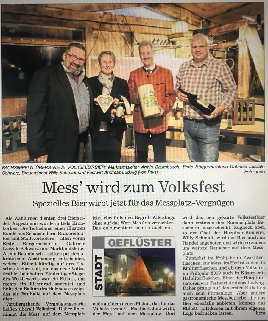 Mess’ wird zum Volksfest